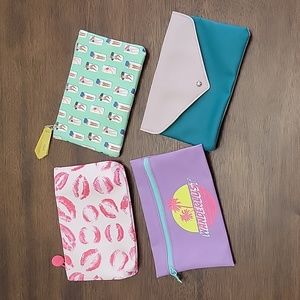 Four Ipsy Makeup Bags